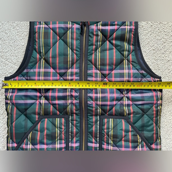 J. Crew quilted plaid vest - Picture 2 of 4